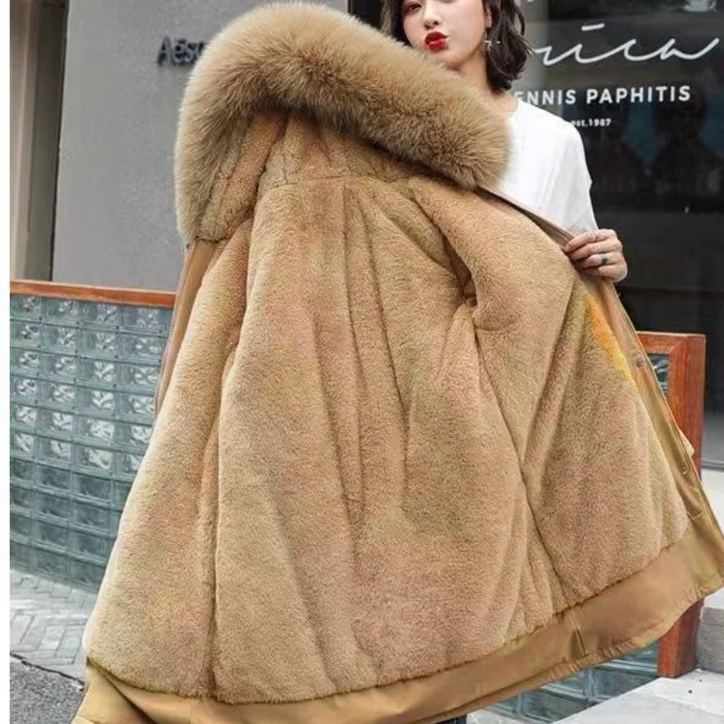 Women's Winter Jacket Hodded Fleece Padded Jacket Casual Loose Windbreaker Office Lady Matching New In Coats & Jackets Outerwear