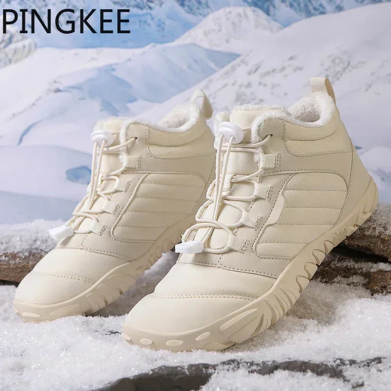 PINGKEE VENOCON Wide ToeBox Barefoot Shoes Men Women Athletic Minimalist Winter Snow Thermal Feet Boots Sneakers Footwear Man