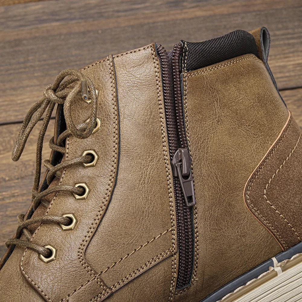 Men's Boots Retro Brushed Ankle Boots Men's Shoes Large Autumn and Winter Men's Boots Walking Shoes Women 2023 Shoes for Men