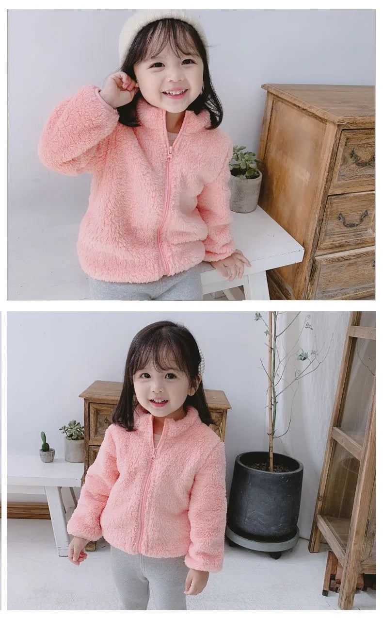 Kids Winter Coats 2025 New Children Outerwear Boy Warm Fleece Jacket Baby Girls Jackets for Autumn Spring Children Clothing