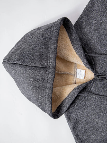 Men's Zip-Up Fleece-Lined Winter Hoodie