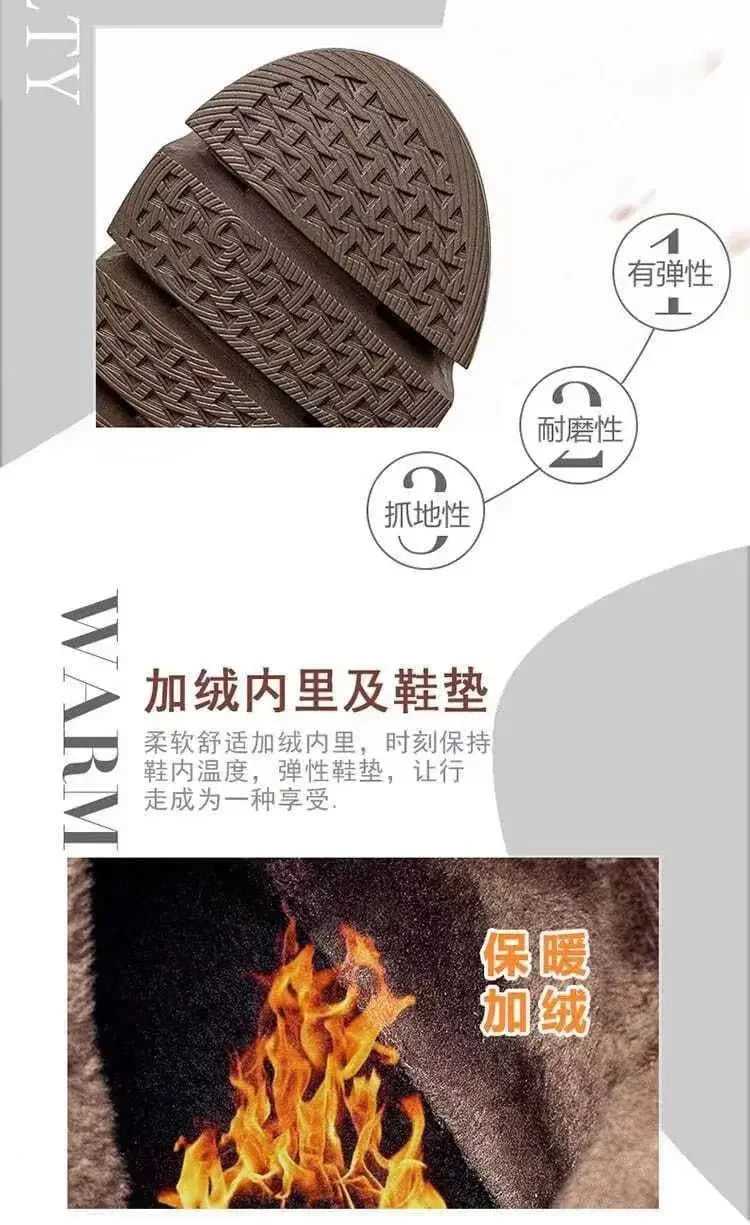 Winter Leather Women Boots 2025 Short Plush Mid-heel Snow Boots Lace Up Warm Lady Platform Biker Ankle Boots for Women Shoes