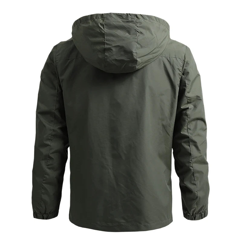 2024 Winter Jacket Fashion Coat Hoodies Camping Hiking Jacket Men's Casual Waterproof Jacket Windbreaker Men Outerwear