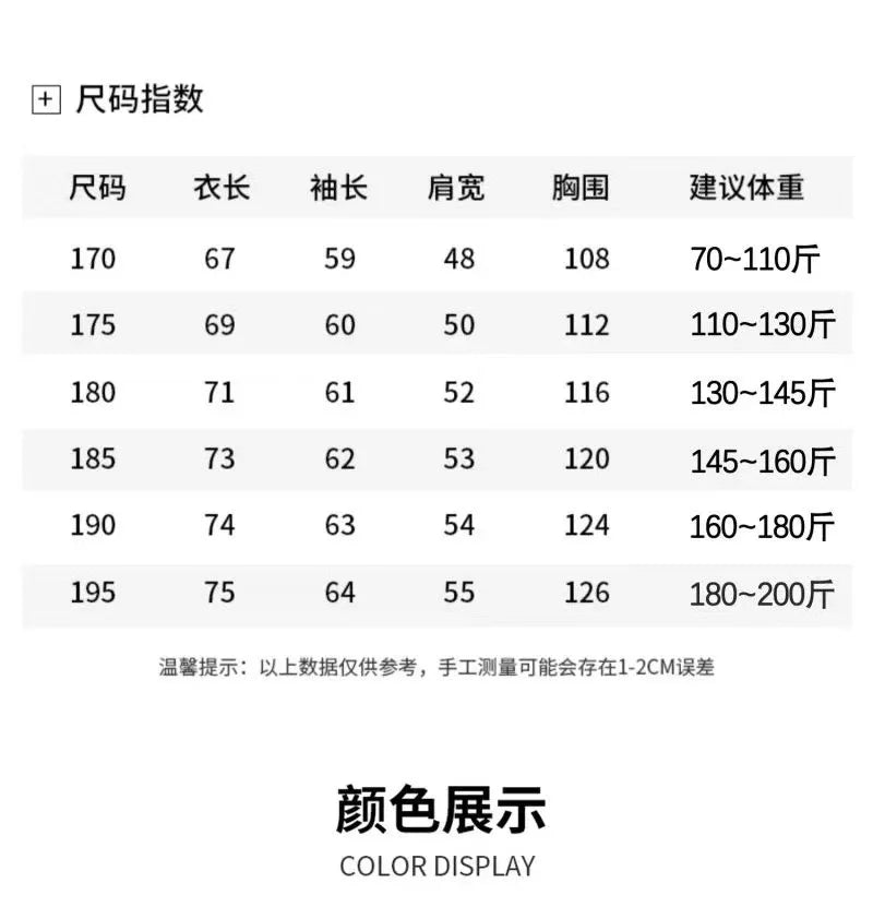 Winter New Fashionable Solid Color Plus Velvet Thick Warm Windproof Jacket for Men's Casual Loose Sports Large Size Jacket L-4XL