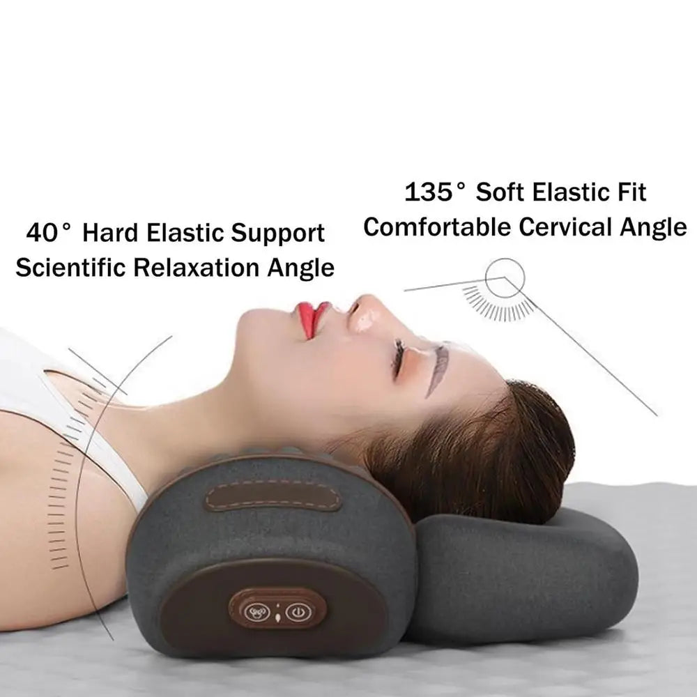 Fisiorest 3in1 Neck Massager Heat Neck Massager For Deep Tissue Pain Relief Improves Blood Circulation Shoulder Massager Pillow