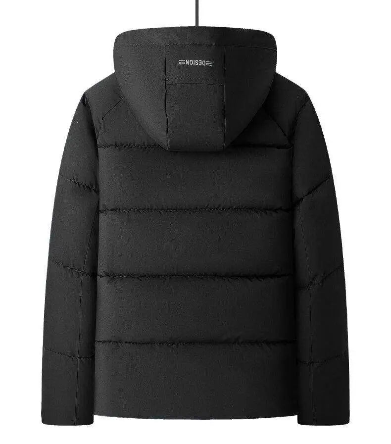 2025 Winter New Men's Graphene Thickened Warm Fashion Casual Hooded Cotton Jacket