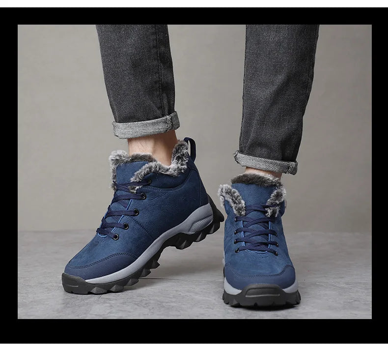 Men Snow Boots Winter Outdoor Walking Shoes light Sneakers for Men Winter Shoes Botines Tenis Mens Hiking Ankle Boots Footwear