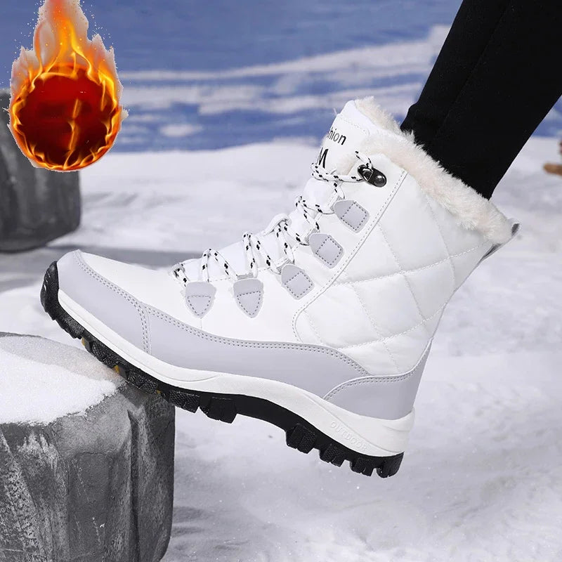 Outdoor Snow Boots for Women New Arrival Women's Fashion Sports Cotton Shoes New Winter White Platform Footwear Zapatos De Mujer
