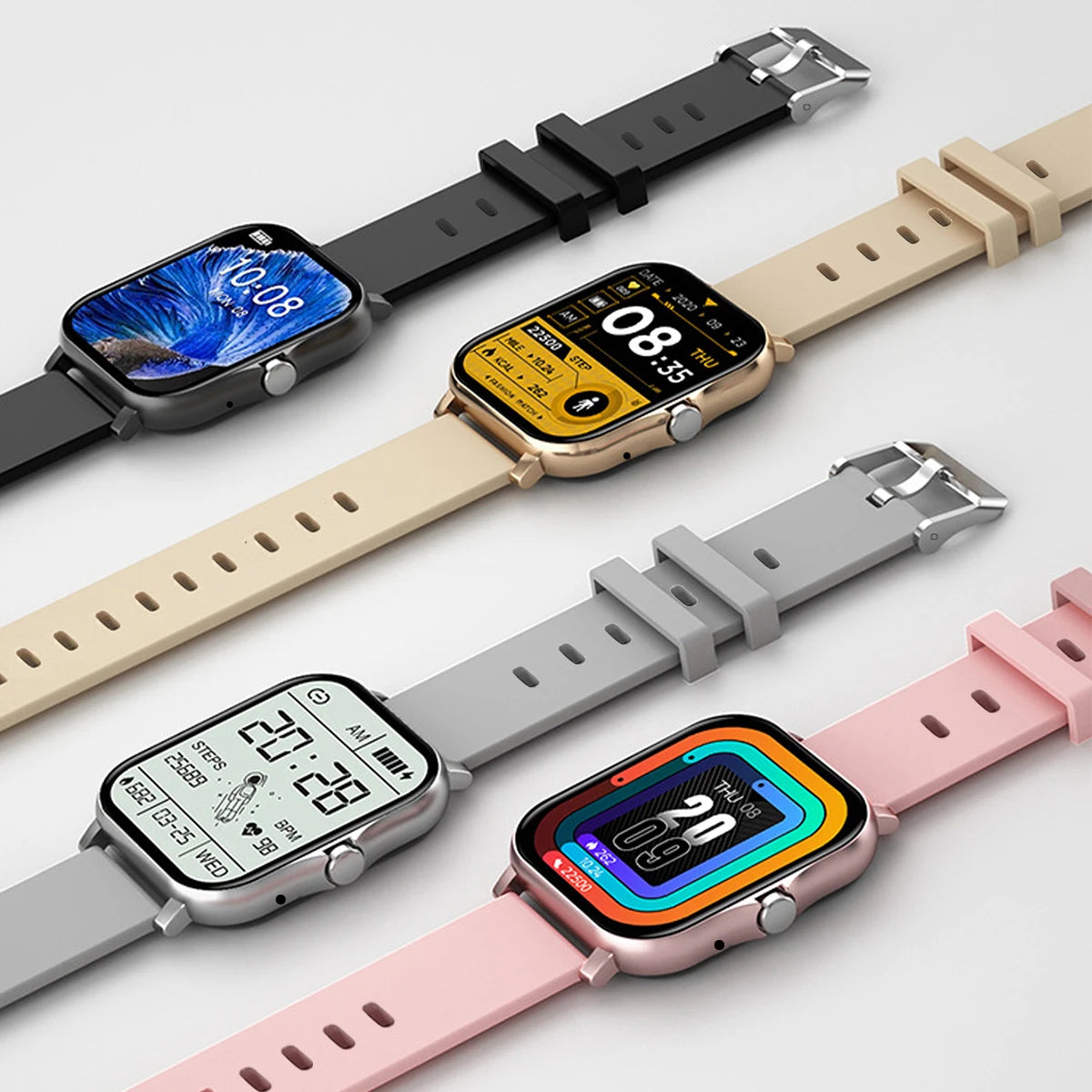 Smart Watch 2.01‘’ Full Touch Amoled BT Call Sport Waterproof Watches Heart Rate Blood Pressure SmartWatch for Men Women