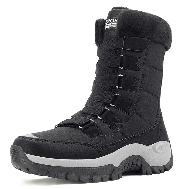 New Winter Women Boots High Quality Warm Women's Snow Boots Comfortable Ankle Boots Outdoor Waterproof Hiking Boots Size 36-42