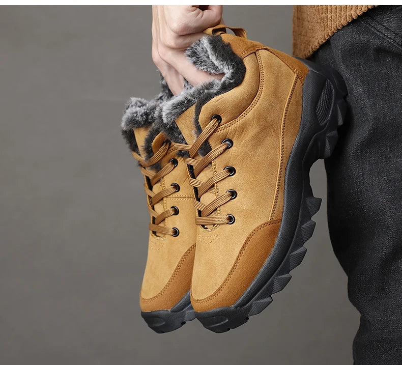 Men Snow Boots Winter Outdoor Walking Shoes light Sneakers for Men Winter Shoes Botines Tenis Mens Hiking Ankle Boots Footwear