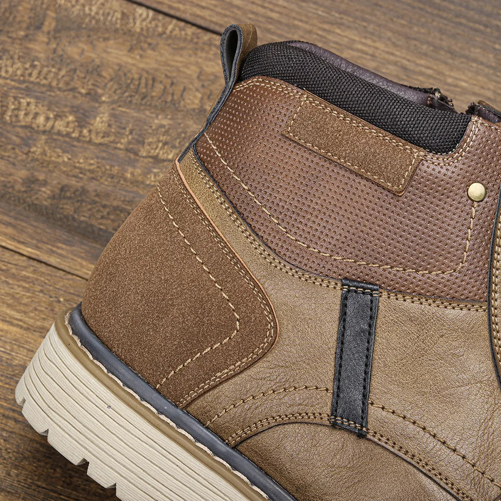 Men's Boots Retro Brushed Ankle Boots Men's Shoes Large Autumn and Winter Men's Boots Walking Shoes Women 2023 Shoes for Men