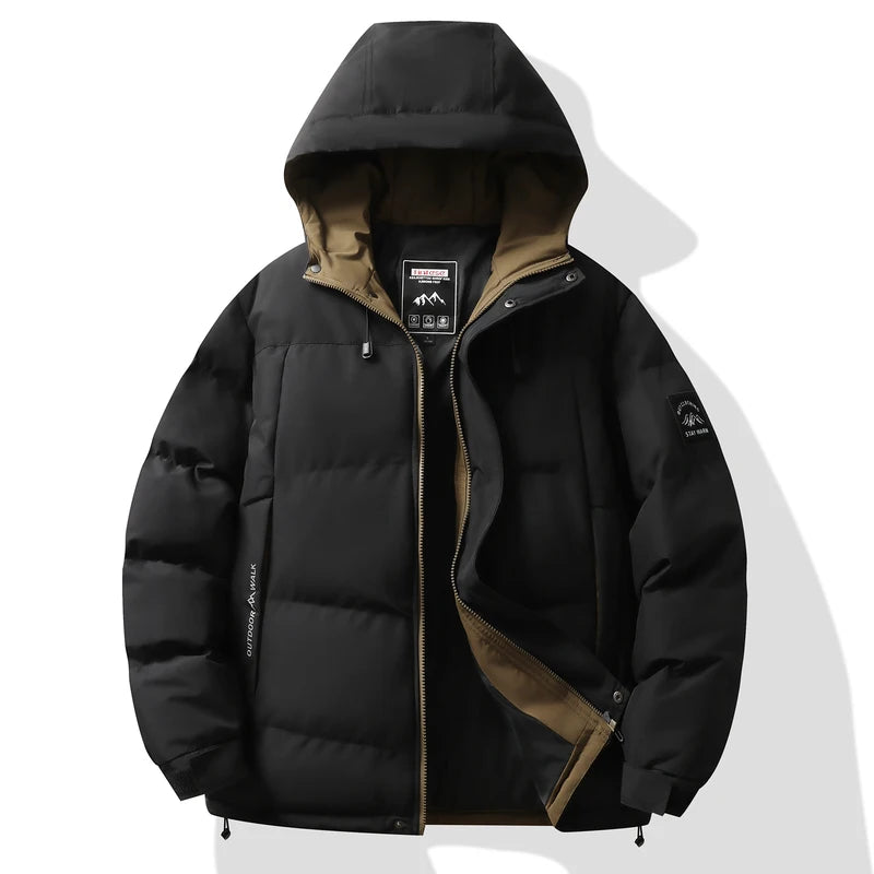 Winter Sports Down Jacket Mens Comfortable Couple Fashionable Womens Lightweight Outdoor Solid Color Waterproof Leisure Fashion