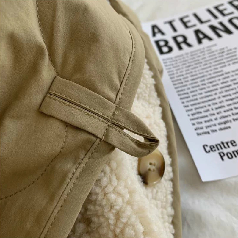 Winter Jackets Women Coats Baggy Reversible Clothes Thicken Warm Simply Pure Mujer Chaqueta Korean Fashion Girlish Youth Preppy