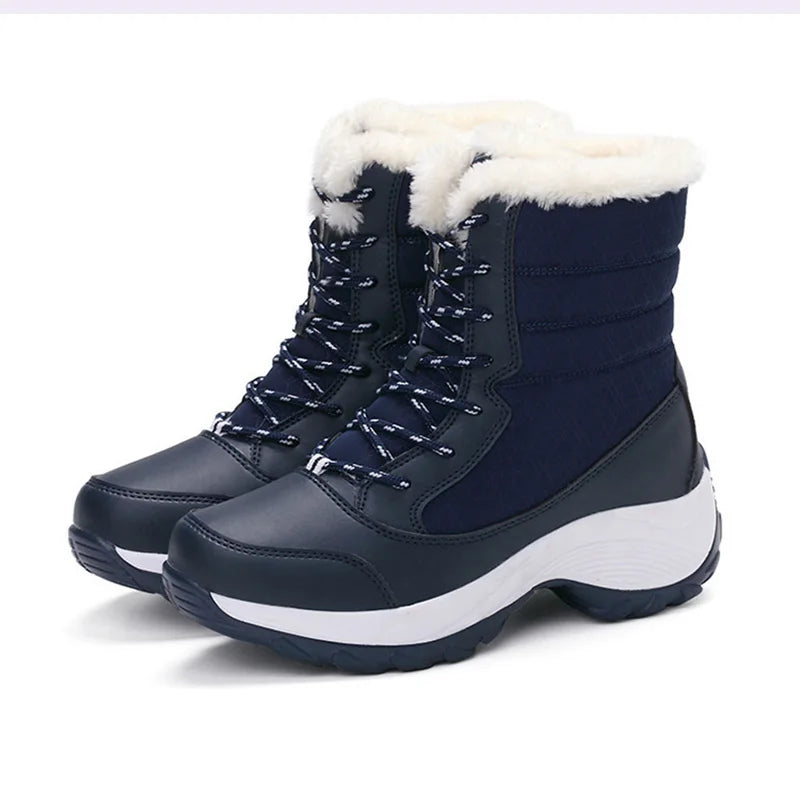 Winter Shoes Waterproof Boots Women Snow Boots Plush Warm Ankle Boots For Women Female Winter Shoes Booties Botas Mujer