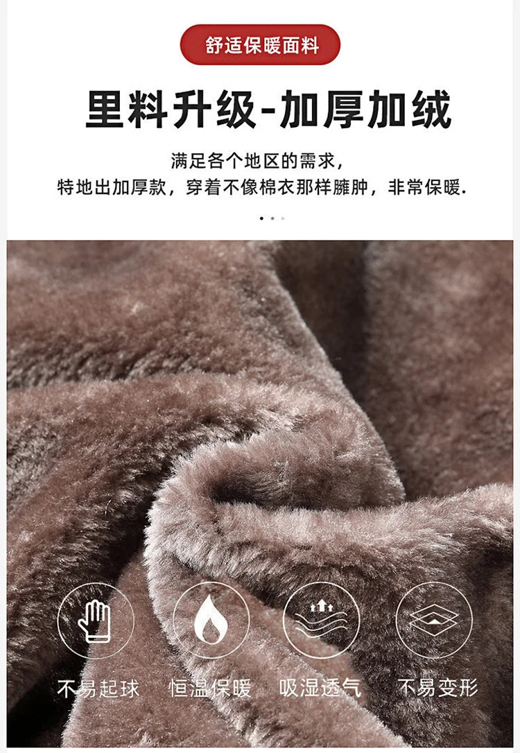 2024 Winter jackets men Fashion Thick Warm Cotton-Padded Jacket Men's Casual Loose style High Quality Large Size coat male 8XL