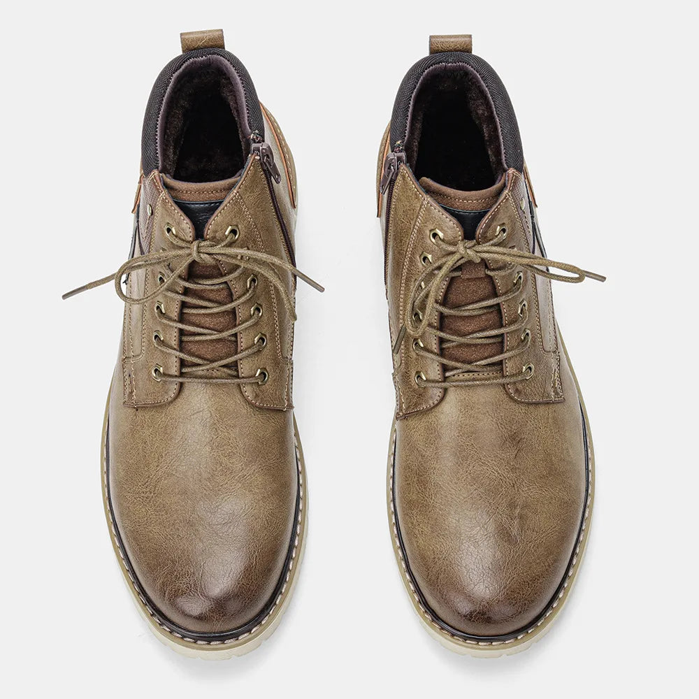 Men's Boots Retro Brushed Ankle Boots Men's Shoes Large Autumn and Winter Men's Boots Walking Shoes Women 2023 Shoes for Men