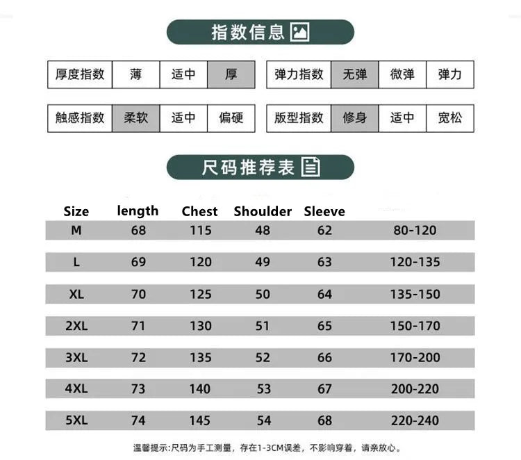 2024 Autumn and Winter New Fashion Thickened Warm Large Size Hooded Cotton-Padded Jacket Men's Casual Loose Windproof Coat M-5XL