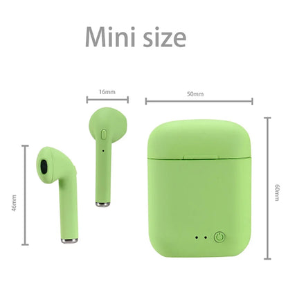 Casque Bluetooth I12 Macaron mat, casque binaural sans fil pour le sport, casque Bluetooth 5.0 I12tws 
