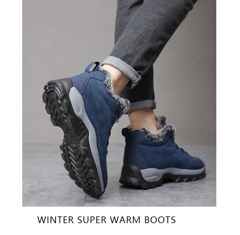 Men Snow Boots Winter Outdoor Walking Shoes light Sneakers for Men Winter Shoes Botines Tenis Mens Hiking Ankle Boots Footwear