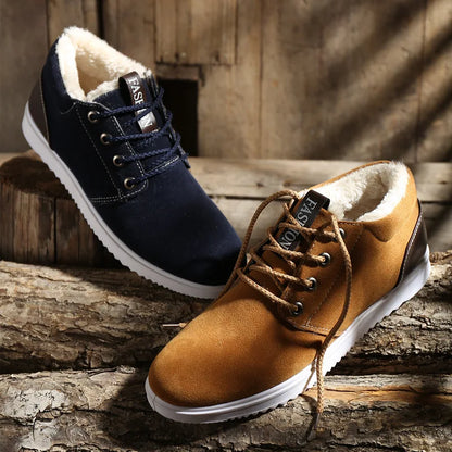 Men's Plush Warm Winter Ankle Boots