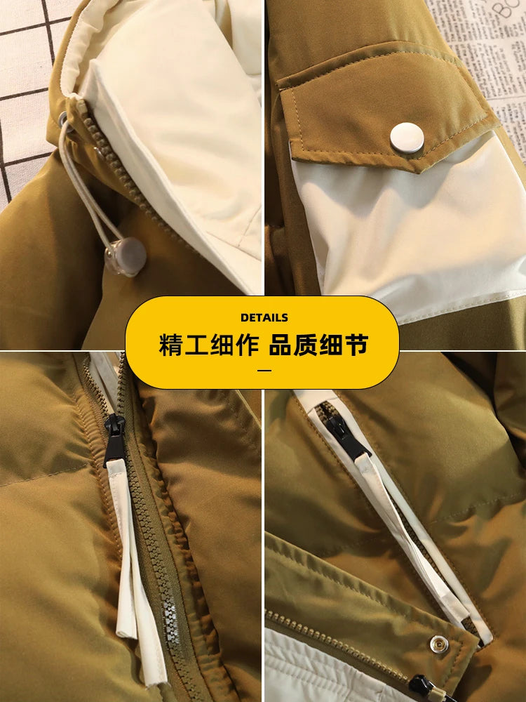 2025 Autumn/Winter thicken Parka Coat men New style Fashion Casual Loose style Comfortable down jacket Thick Warm coat for man