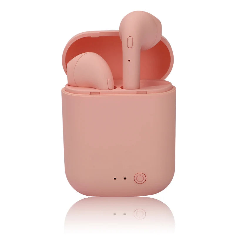 Casque Bluetooth I12 Macaron mat, casque binaural sans fil pour le sport, casque Bluetooth 5.0 I12tws 