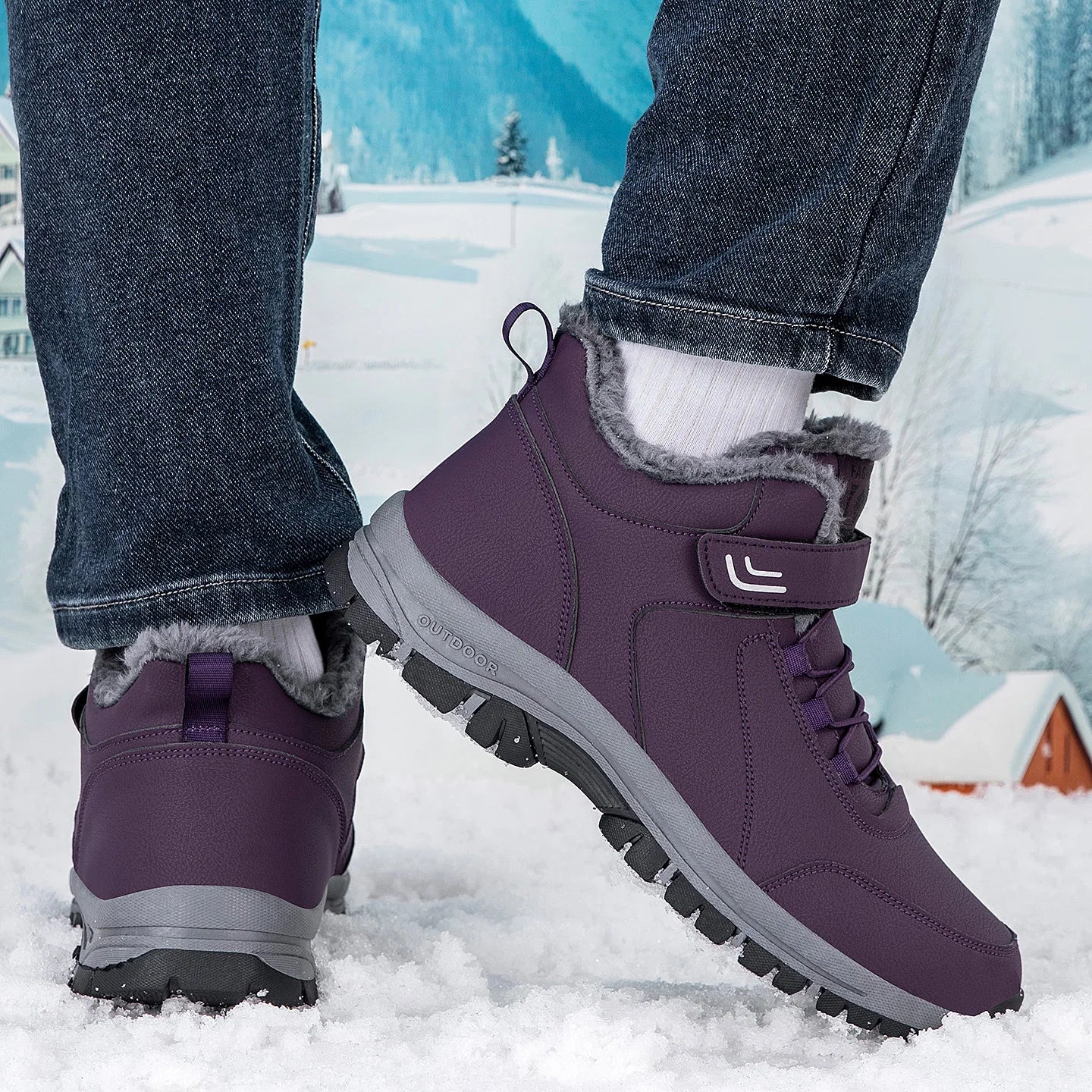 Sports Shoes for Men in Winter Comfortable Women Shoe Winter Cotton Shoes Are Suitable for Outdoor Hiking Winter Footwear 2025