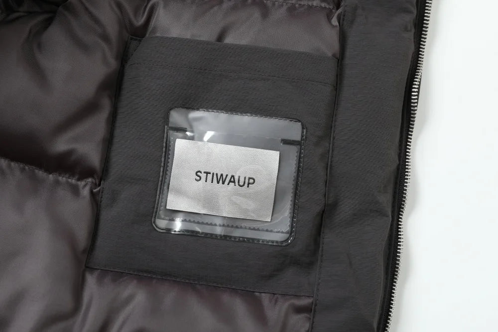 Women's Winter Down Padded Jacket Lapel Black Fashion Coat Winter Women Gray Women's Simple Solid Gray Winter Oversize Jacket