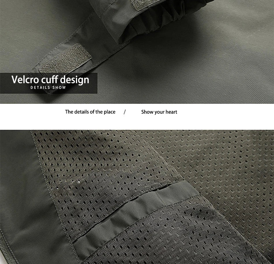 2024 Winter Jacket Fashion Coat Hoodies Camping Hiking Jacket Men's Casual Waterproof Jacket Windbreaker Men Outerwear