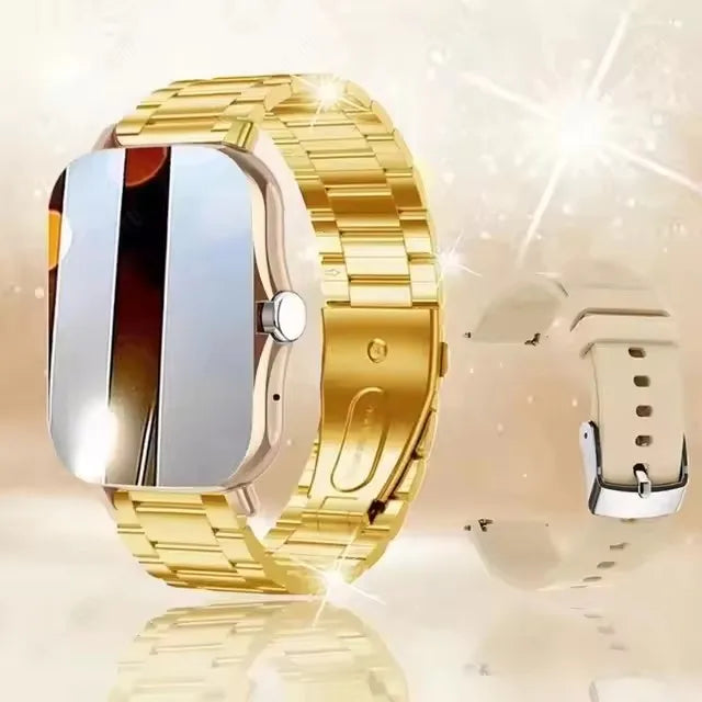 Smart Watch 2.01‘’ Full Touch Amoled BT Call Sport Waterproof Watches Heart Rate Blood Pressure SmartWatch for Men Women