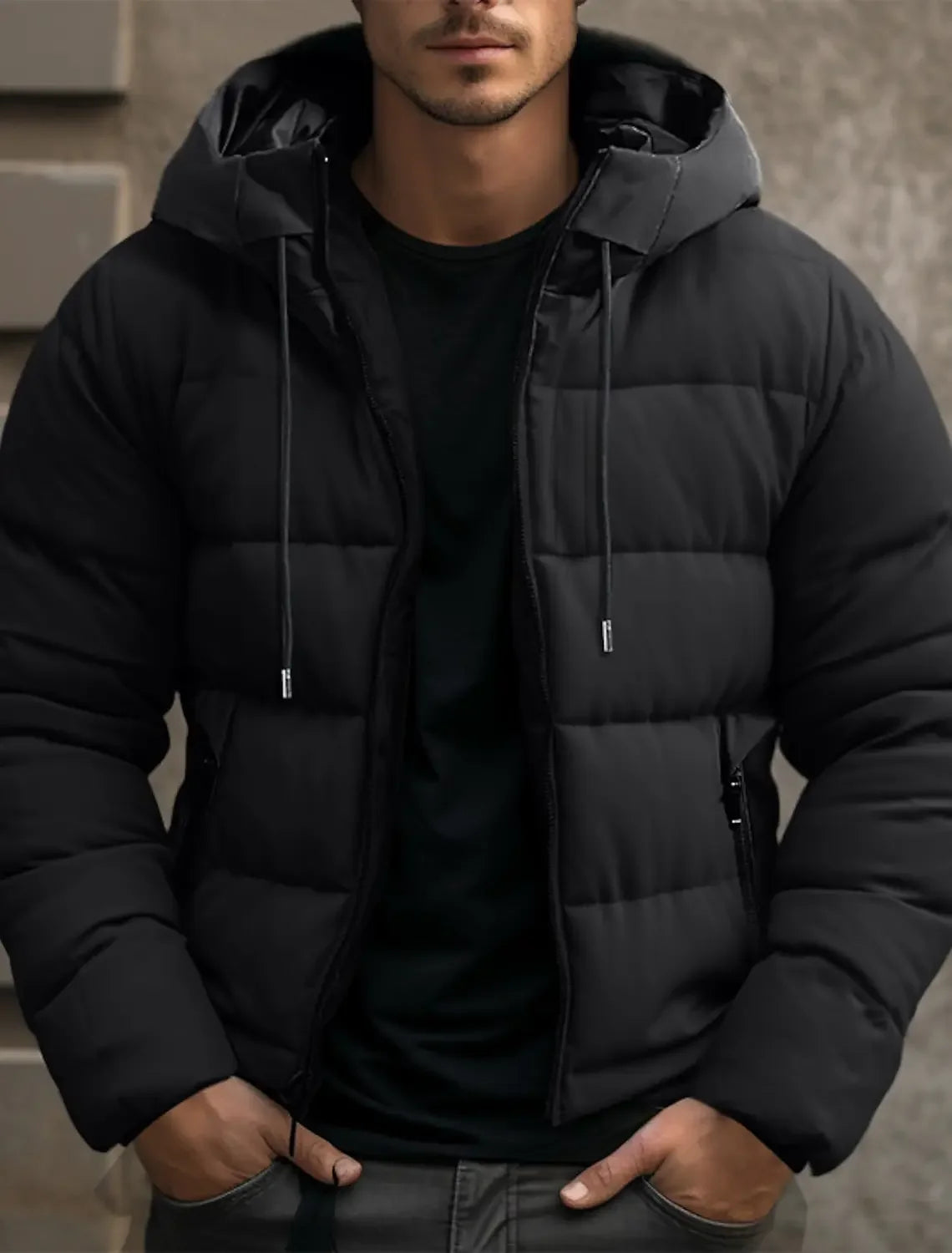 Winter Solid Color Windproof Jacket Warm Cold Resistant Zipper Unisex Casual Daily Outdoor Fashion Simplicity Thickening Coat