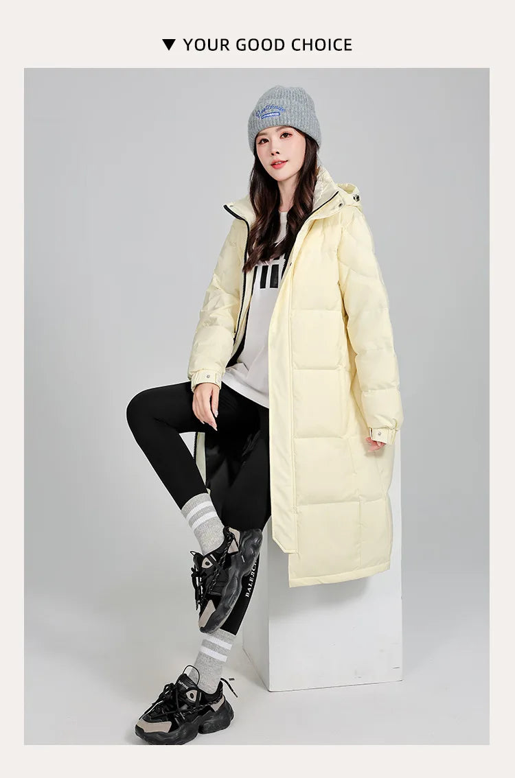 Women's winter down jacket coats Parkas Warm Woman clothes brand luxury Long Padding padded puffer jackets outerwears HXY289