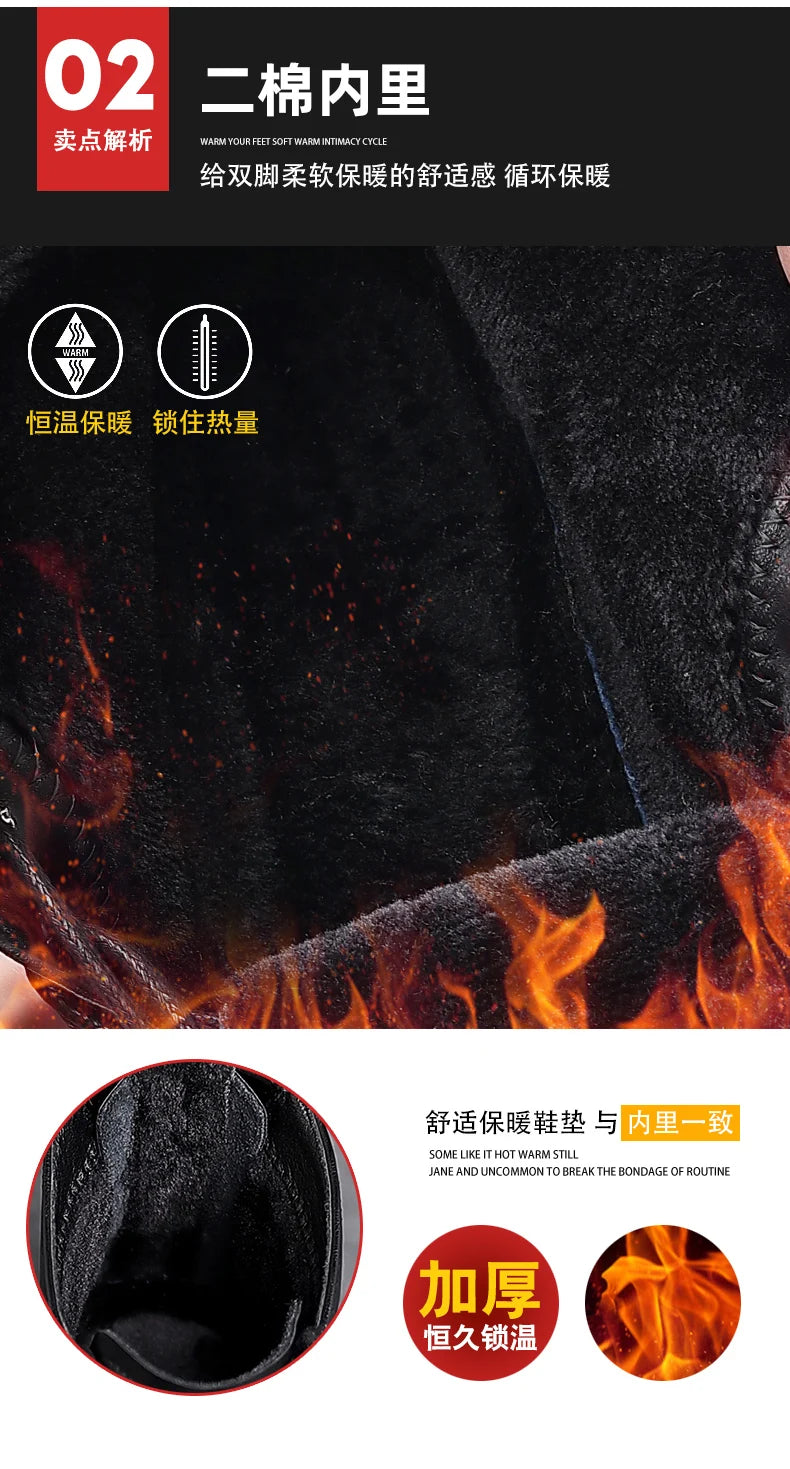 Leather Shoes Loafers Soft and Comfortable Ankle Boots Shoes for Men Wear-resistant All-match Mid-top Work Wear Fashion New