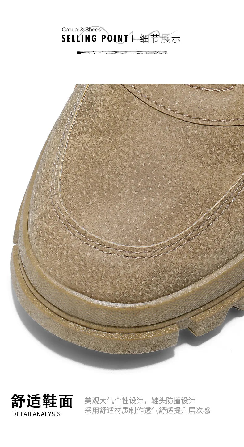 Winter Sneakers Men's New Warm Cotton Boots with Thick Soles Versatile Snow Anti Slip Outdoor Leisure Hiking Cotton Shoes Botas