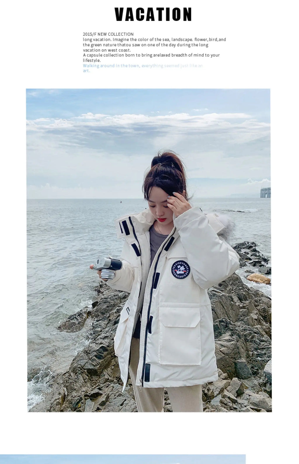 winter new fashion hooded down padded jacket women's thickening winter outdoor snow jacket couple tooling jacket coat