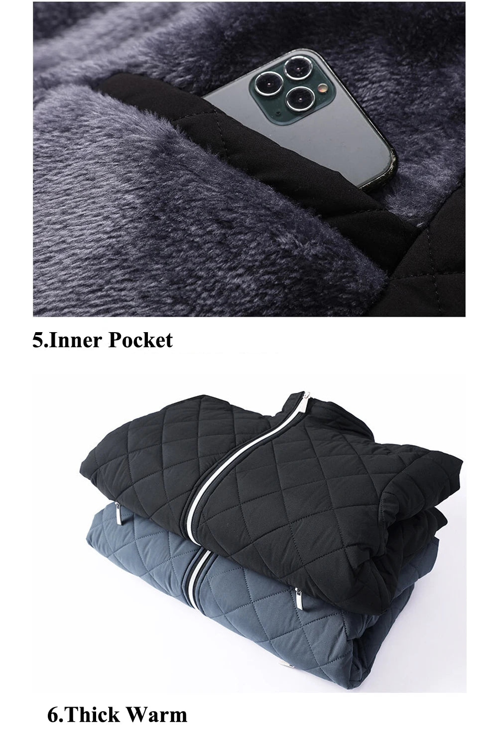 DIMUSI Winter Men's Warm Jacket Fashion Men Thermal Parkas Coats Casual Classic Outwear Fleece Windbreaker Jackets Men Clothing