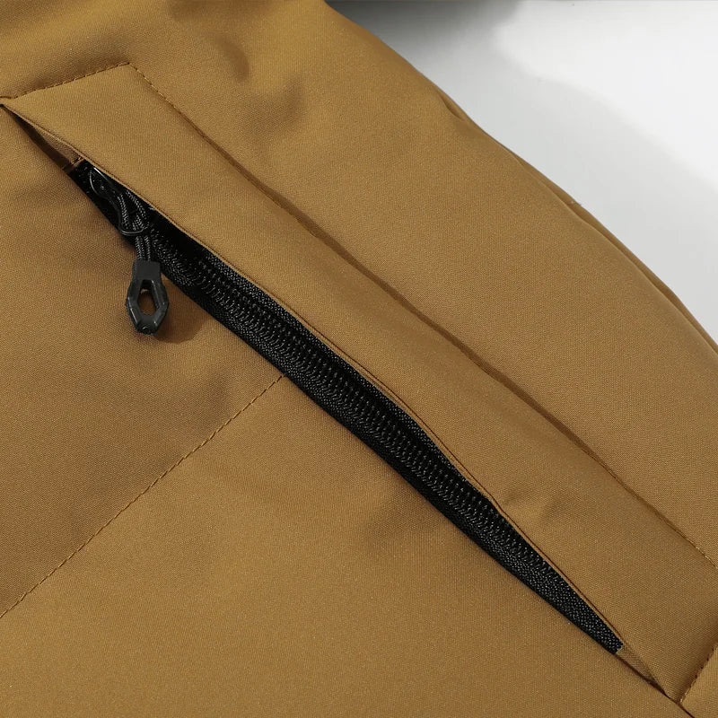 New Windproof Thickening Men Tops Outdoors Loose Versatile Comfort Keep Warm Coats Winter Fashion Casual Solid Hooded Parka Men