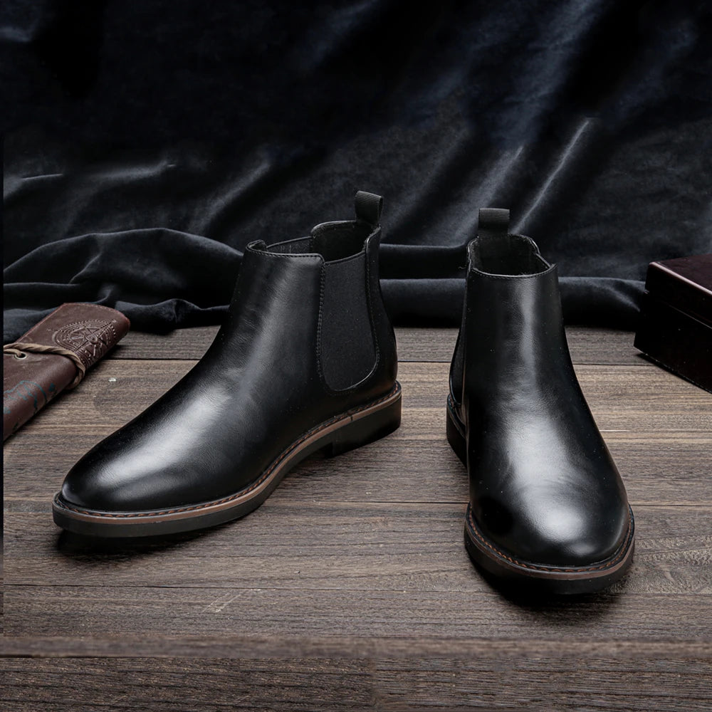 40~46 Men Chelsea Boots Brand Retro Comfortable Fashion Men Boots