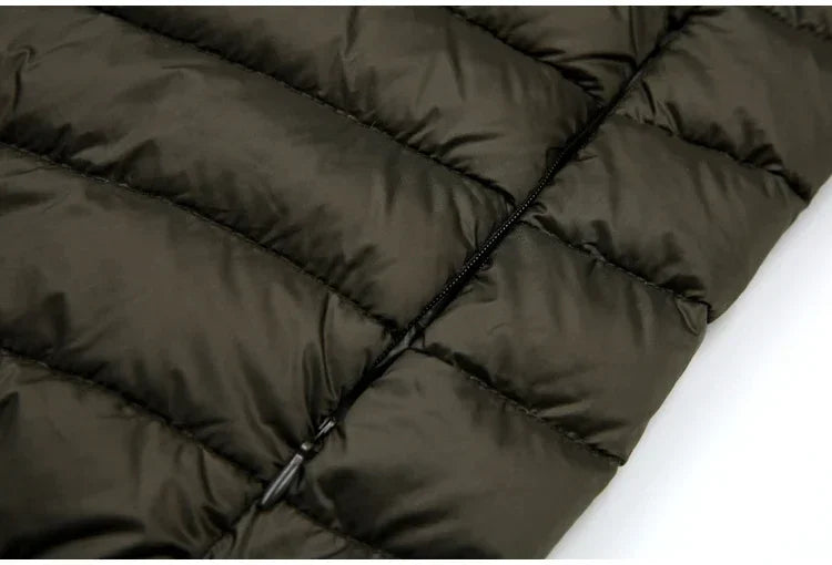 Down Jacket Men's 2024 New 90% White Duck Down Super Light Down Jacket Men's Lightweight Thermal Coat Hooded Feather Coat