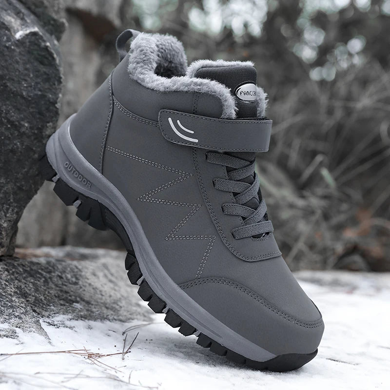 Winter Popular Waterproof  Walking Shoes Cotton Shoes Couple Plush Warm Comfortable Women And Men Shoe