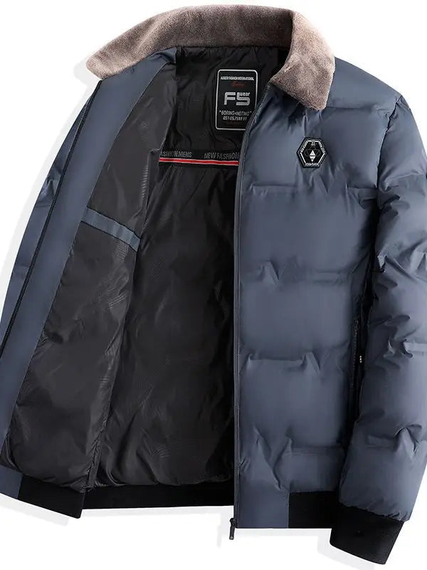 New Winter Men Fur Collar Down Jackets Warm Parkas High Quality Male Outwear Casual  Winter Coats Man Slim Fit Down Jackets 4XL
