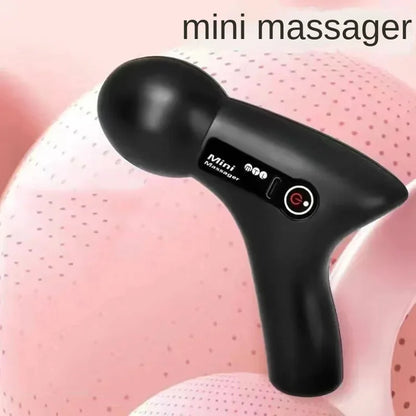Mini pistolet de massage à écran LCD, 6 têtes, masseur musculaire, pistolet électrique portable pour fascia, cou, pieds, corps 
