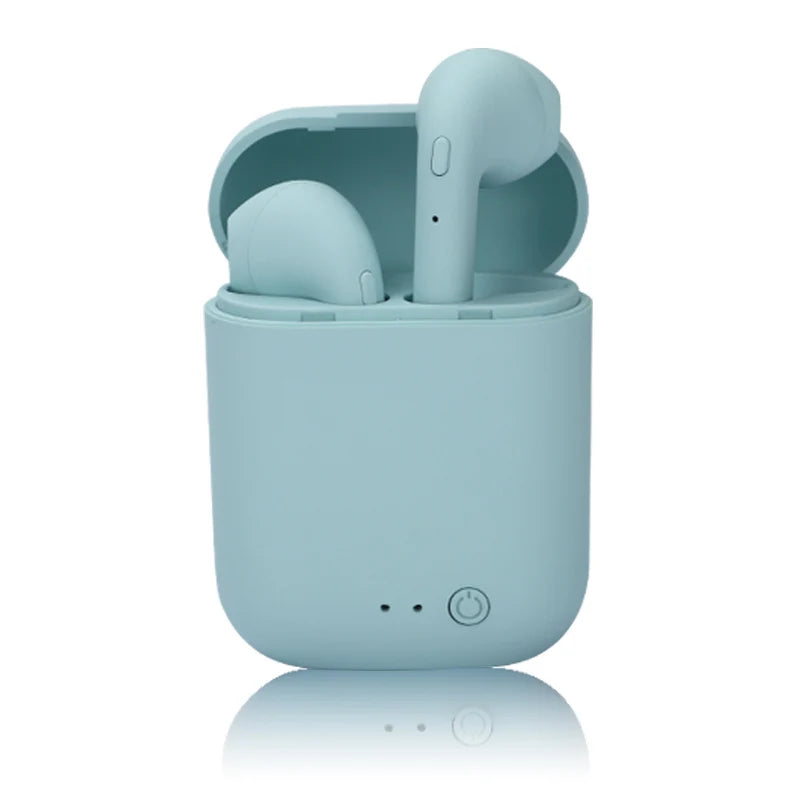 Casque Bluetooth I12 Macaron mat, casque binaural sans fil pour le sport, casque Bluetooth 5.0 I12tws 