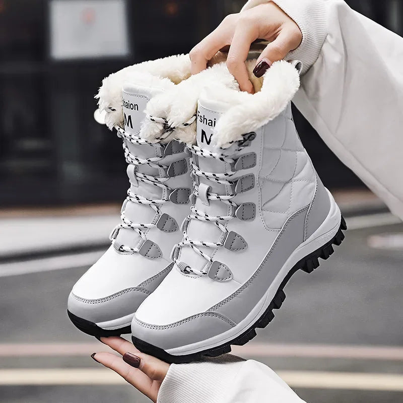 Outdoor Snow Boots for Women New Arrival Women's Fashion Sports Cotton Shoes New Winter White Platform Footwear Zapatos De Mujer