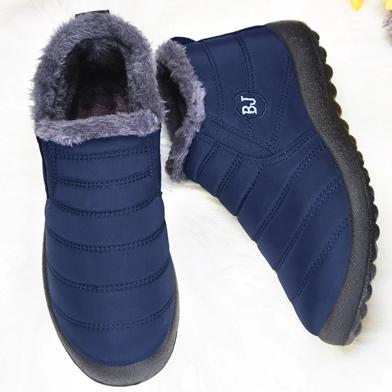 Women Boots Lightweight Winter Shoes For Women Ankle Boots Snow Botas Mujer Black Couple Waterproof Winter Boots Plus Size