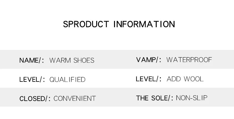 Boots Women Non Slip Waterproof Winter Snow Boots Platform Shoes for Women Warm Ankle Boots Cotton Padded Shoes Botas De Mujer