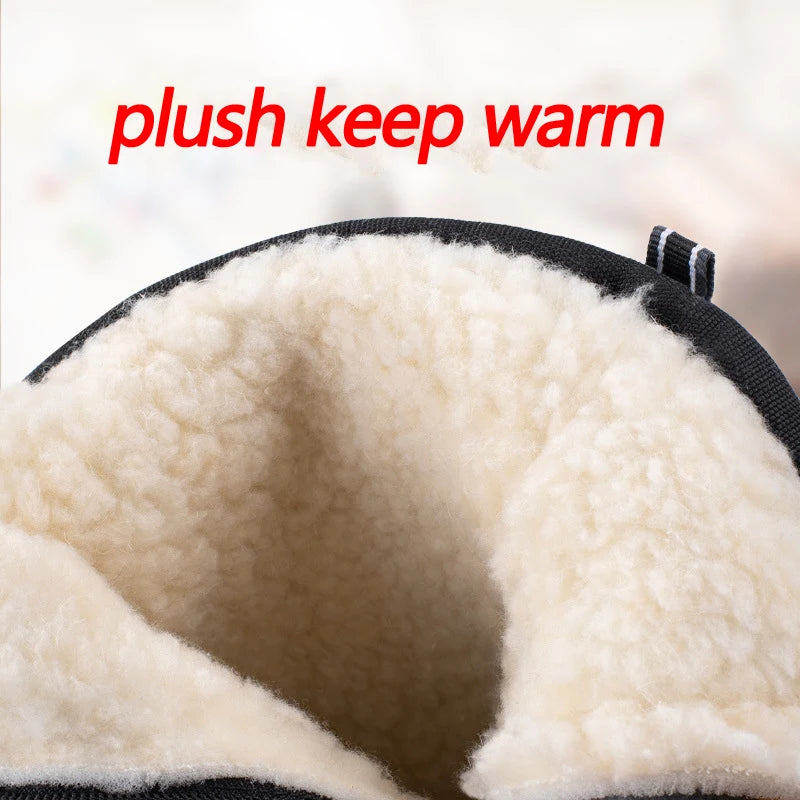 Men Boots 2025 Winter Shoes For Men Warm Snow Boots Mid-calf Men Warm Shoes Thick Plush Winter Boots For Men Women Cotton Shoes