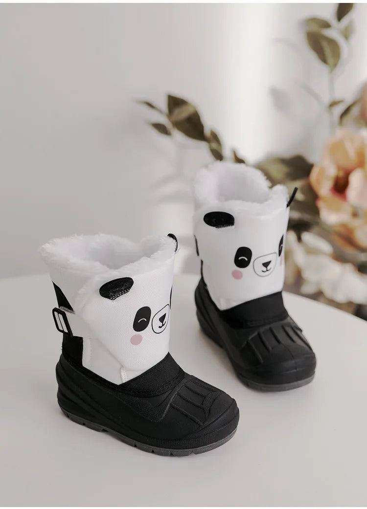 Girls Unicorn Snow Boots Waterproof Slip Resistant Cold Weather Shoes Brand Boy Girls Rubber Boots for Kids Fashion Sneakers