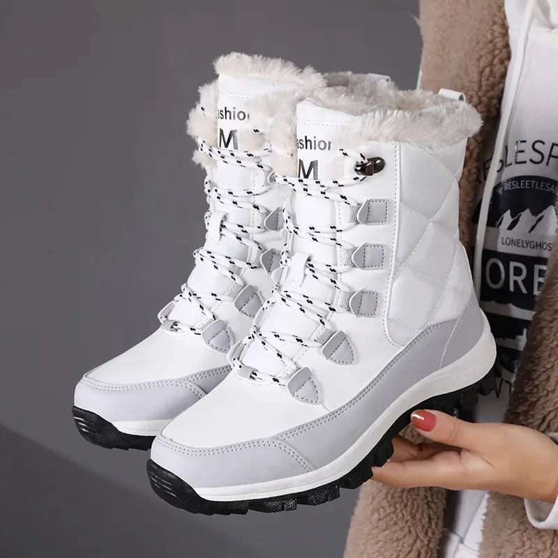 Outdoor Snow Boots for Women New Arrival Women's Fashion Sports Cotton Shoes New Winter White Platform Footwear Zapatos De Mujer